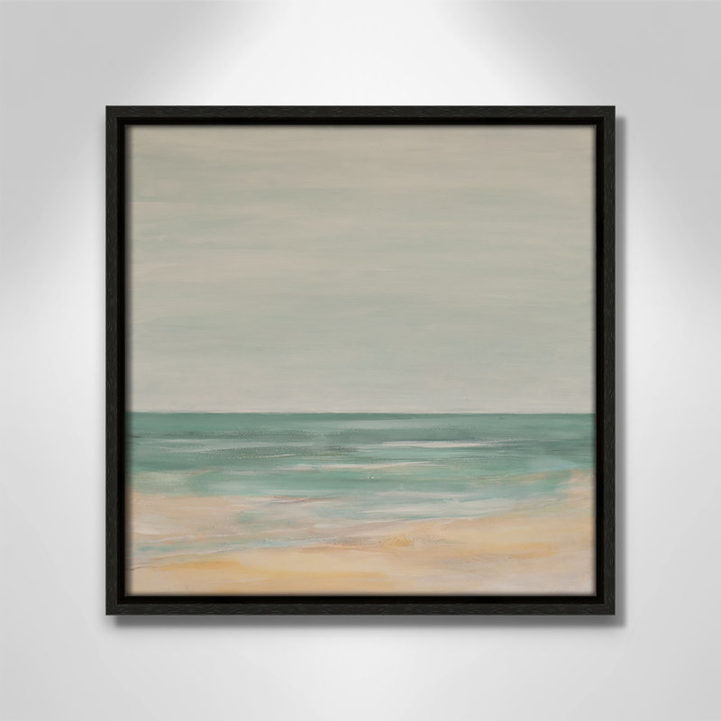 Horizon Print par S.H. Khân, Espresso, H 13,5 po x l 13,5 po