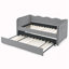 Lit de jour simple, canapé-lit convertible polyvalent 3 en 1 Gingham
