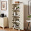 Grande armoire de rangement de 72,4 pouces avec 8 portes et 4 tablettes pour une utilisation polyvalente, une conception élégante et spacieuse pour diverses pièces-139009501