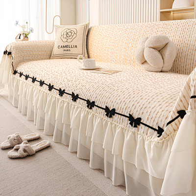 Housse de canapé haut de gamme de style crème