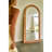 Zehra 35 in. x 75 in. Natural Stone Marble Arch Framed Mirror