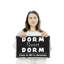 Enseigne de fantaisie en aluminium 12 po x 18 po Dorm Sweet Dorm-119539449-119539456