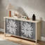 Buffet 4 portes avec tablettes réglables et sculpture créative exquise-1852118426