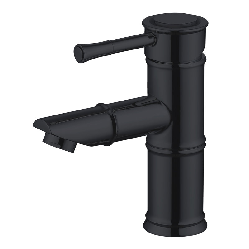 Ibenso Sayori Single-Hole Bathroom Faucet, Matte Black