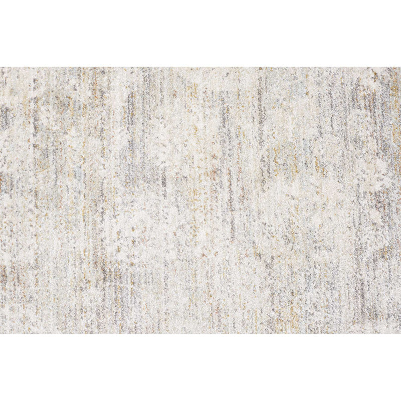 Rectangle Avicia Oriental Machine Woven Polypropylene Area Rug in Beige/Brown, Rectangle 2' x 3'