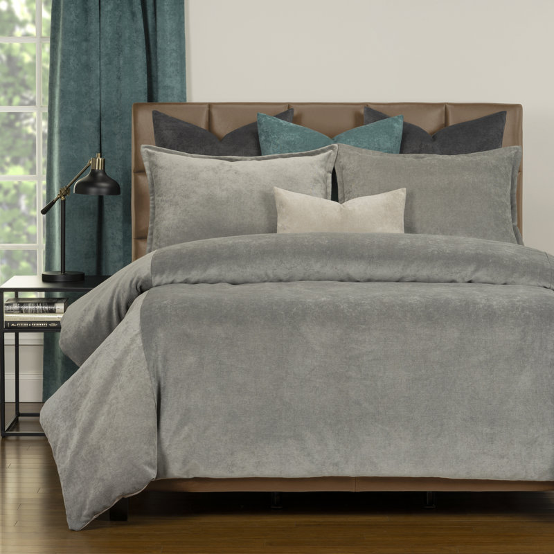Ensemble de housse de couette et insert Mixology, Housse de couette très grande + 7 pièces supplé, Fumée