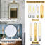 Applique murale en laiton et verre-395214815-395214813