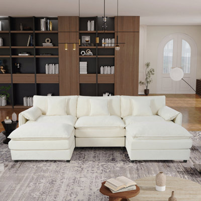 Canapé modulaire surdimensionné confortable avec plusieurs caractéristiques fonctionnelles