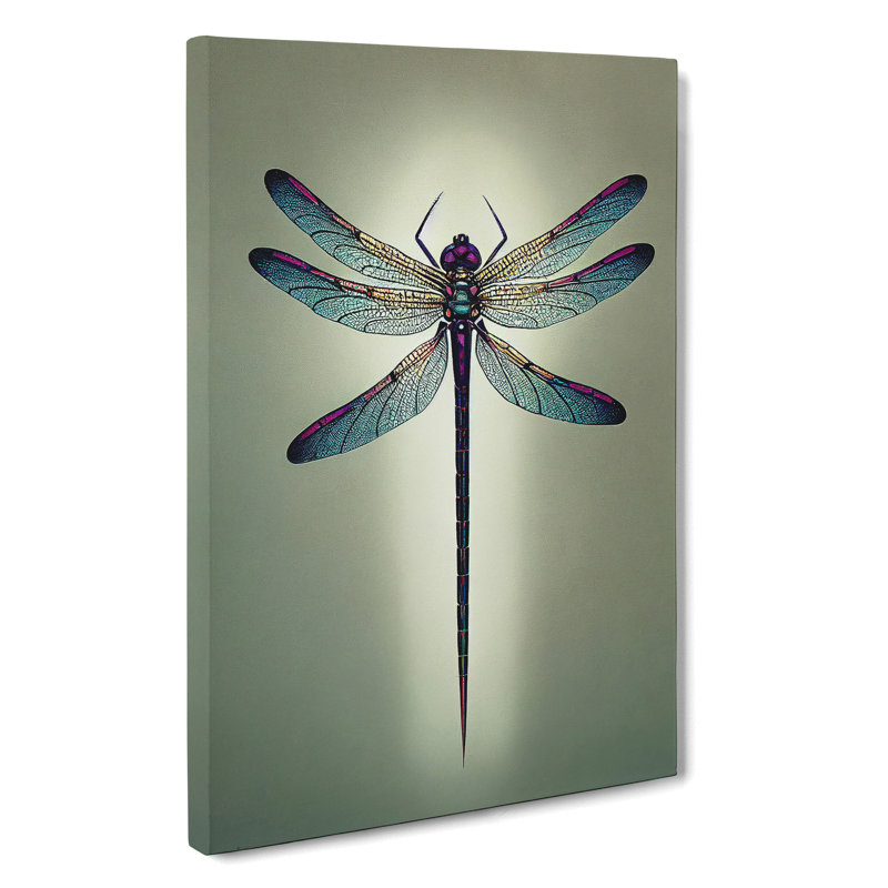 Angelical Dragonfly - Wrapped Canvas, 60cm H x 40cm W x 3cm D