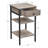 Nightstand, with a Drawer and 2 Storage Shelves, Space Saving, Modern-1357543033