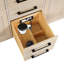 Meuble-lavabo double 22 po avec comptoir en quartz blanc Kaysee