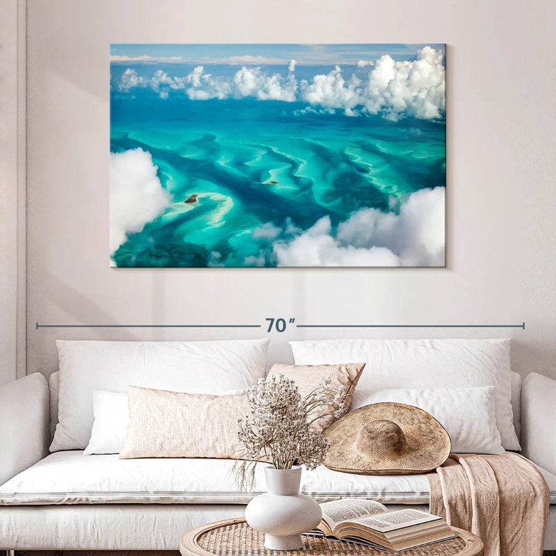 Gillard, Bahamas, nuages, H 32 po x l 48 po