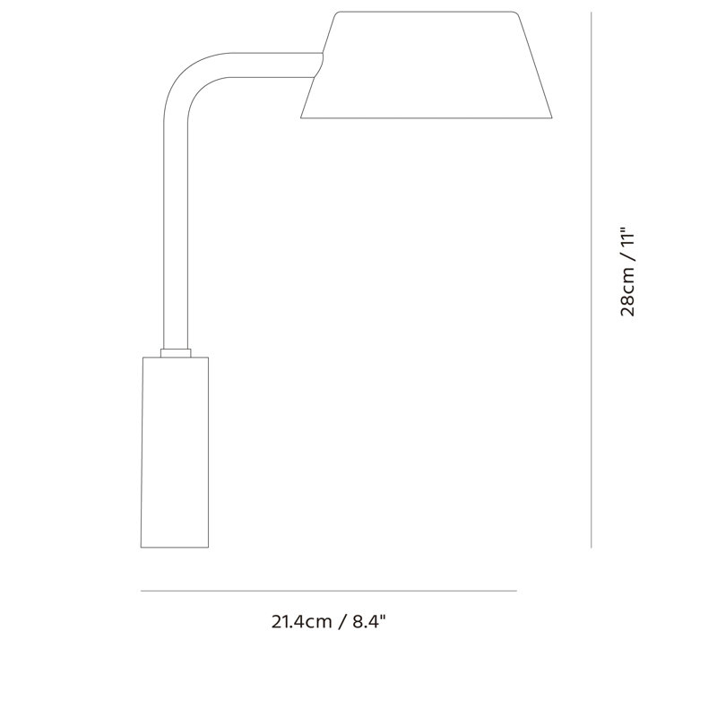 Vada 1 - Light LED Armed Sconce, Black