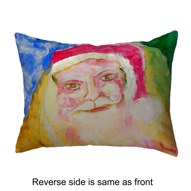  Housse de coussin d'extérieur rectangulaire Santa Face