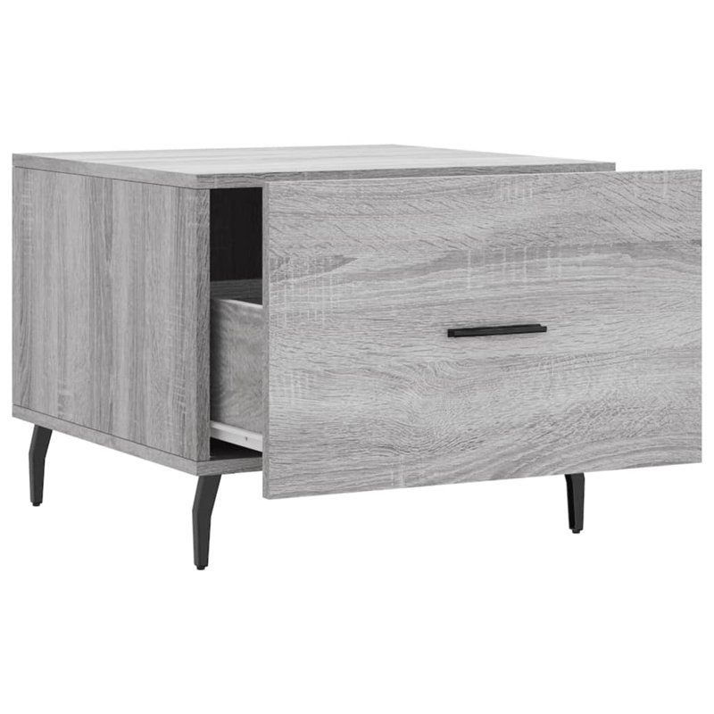Azaela Four Leg Coffee Table with Storage, Grey Sonoma