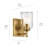 5" 1-Light Wall Sconce with Clear Glass-165255946