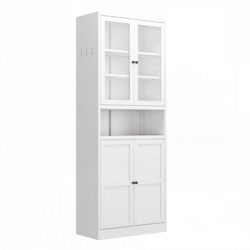 Armoire de rangement robuste en acier avec tablettes réglables et conception élégante pour les petits espaces