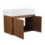 Armoire de salle de bain avec lavabo, portes à fermeture douce, conception à fixation flottante, pour petite salle de bain-112897608