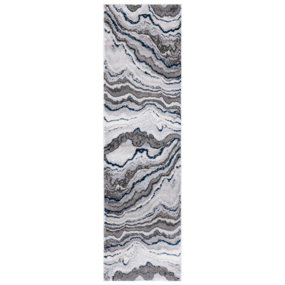 Swindle Abstract Gray/Blue Area Rug
