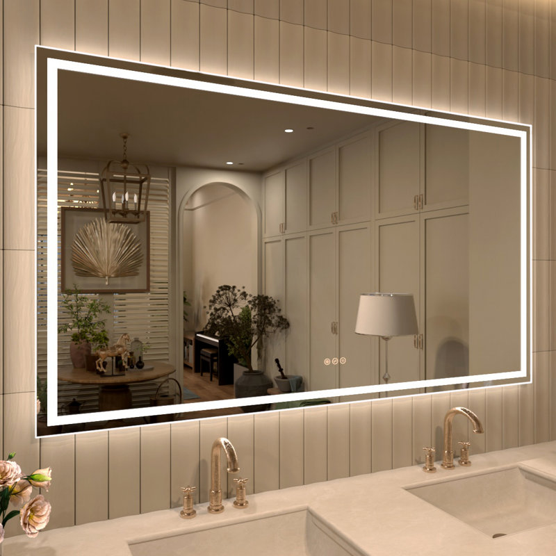 Miroir de salle de bain Ridlee, 30 po x 72 po