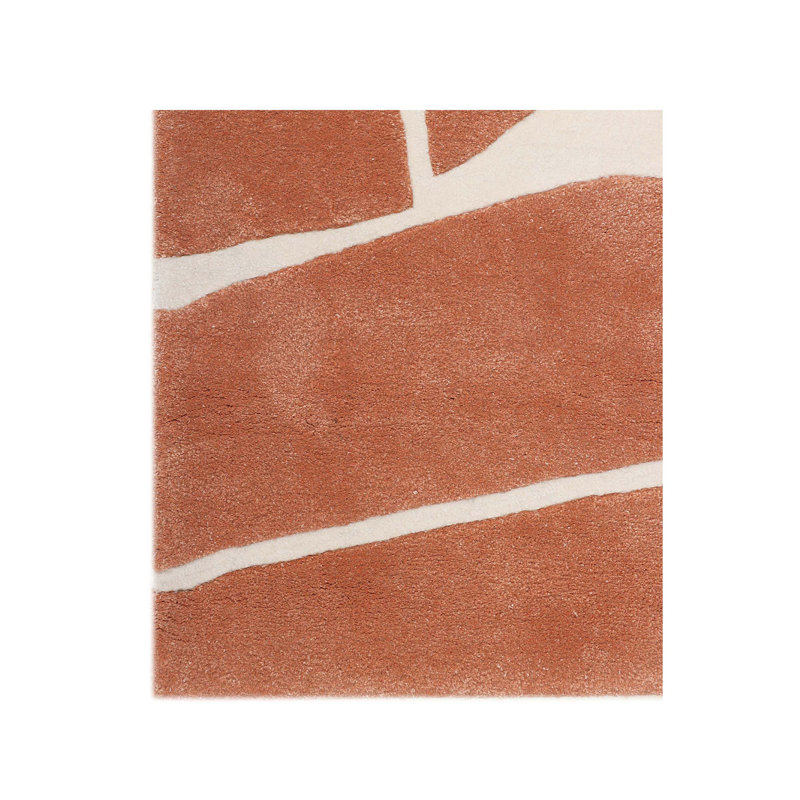 Tapis en laine touffeté à la main Cubist, Rectangle 5 pi x 8 pi