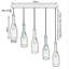 Northborough 5 - Light Cluster Geometric Pendant with PVC Accents-196566039