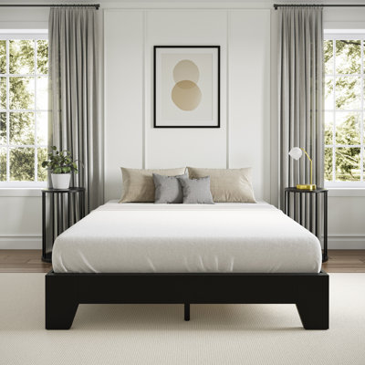 Lugano Platform Bed Frame base with 8 Repondaflex Memory Foam Mattress Included Lugano Combo