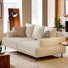 Inett Modern Medieval Four Person Sofa Equipped With 2 Throw Pillows And 3 Cushions