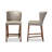 Yaeli Upholstered Counter Stool with Solid Wood Frame