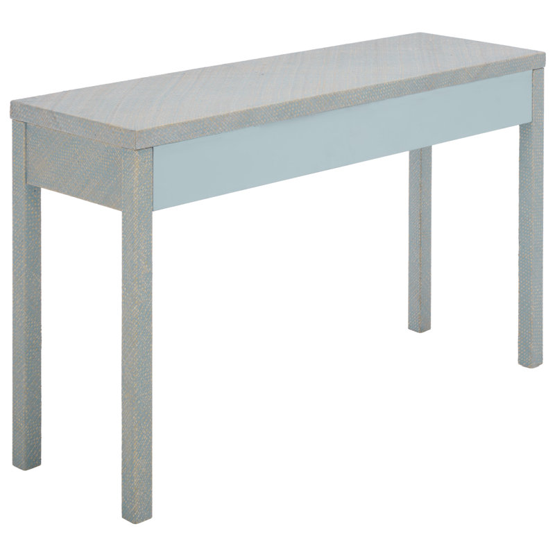 Console 2 tiroirs Gracelee, Bleu clair