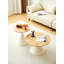 TABLE RONDE BLANC + BOIS