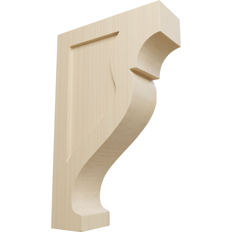 Mini Rockport Rubberwood Corbel 1.75"W x 5"D x 8"H
