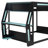 Adella Wooden Gaming Bunk Bed with Desk, RGB Lighting & USB Charging-776309293