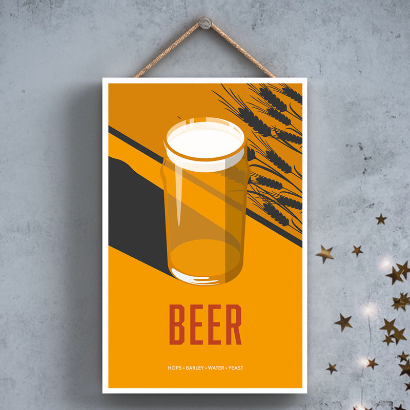 Cocktails - Beer - Print on MDF