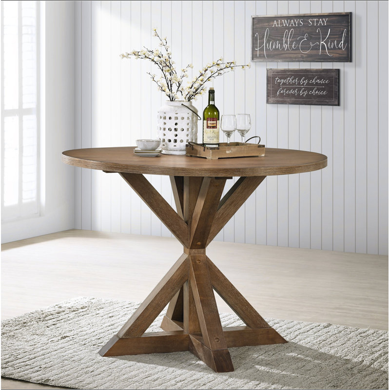 Table de salle à manger Windvale, Brun, H 36 po x L 47,2 po x l 47,2 po