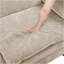 Moderne contemporain 4 pièces modulaire moelleux confort moelleux en chenille taupe, mobilier de salon en contreplaqué durable-1444734826