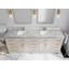 84 po Cambridge X P 22 po D Meuble-lavabo double en grain fin avec 2 po Marbre de Carrare