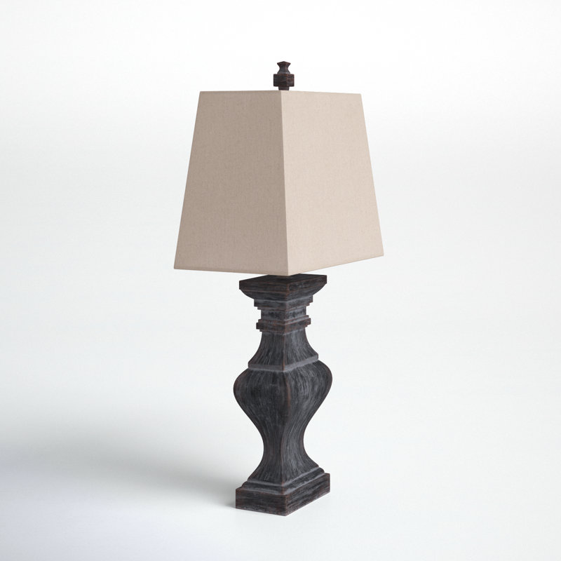 Mancia Resin Table Lamp, Black