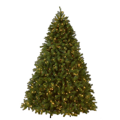 Downswept Douglas Green Fir Artificial Christmas Tree with Dual Color® LED Lights with Stand
