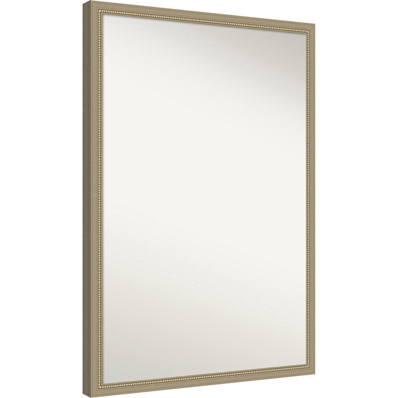 Miroir mural de salle de bain Phillip, 26 in. W x 38 in. H, Belmont Distress Silver