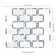 Angora Framework 13.75" x 12.25" Polished Marble Subway Mosaic Floor and Wall Tile