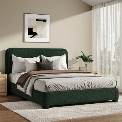 Lit plateforme tapissier Hayden