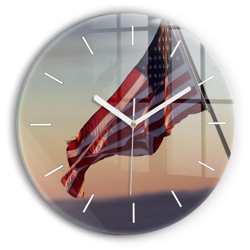 Glass Wall Clock