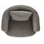 Fauteuil moderne en velours avec coussin-130138797