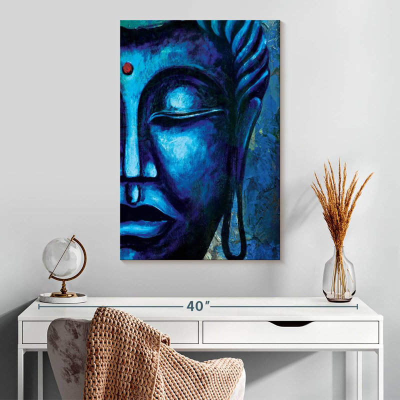 Leisha Rutted Buddha Face II, 30" H x 20" W