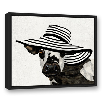 " Black White Cow Striped Fashion "