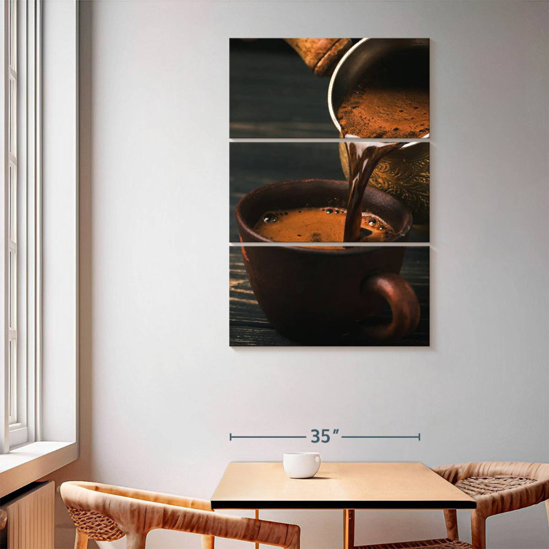 Yarlin Pouring Turkish Coffee, 65" H x 42" W
