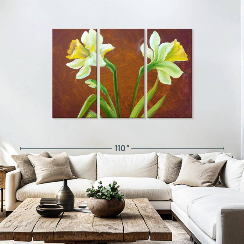 Peinture Harnek Narcissus, H 48 po x l 74 po