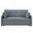 Convertible Sleeper Sofa with USB Ports, Power Sockets, Pockets