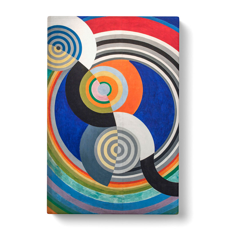 Rhythm Vol.2 by Robert Delaunay - Wrapped Canvas Painting, 50cm H x 35cm W x 3cm D